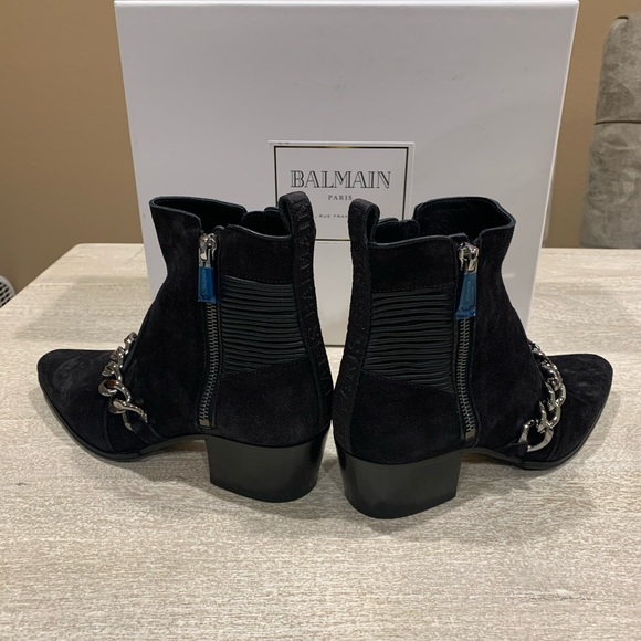 Balmain Ella Chain Booties - Picture 3 of 8